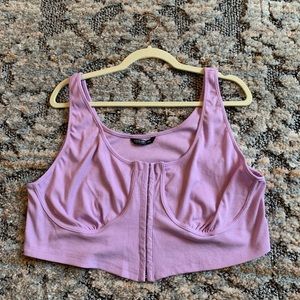 Purple corset style tank from Shein